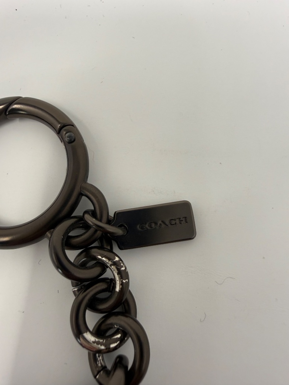 Coach leather flower bag charm - Picture 2 of 3